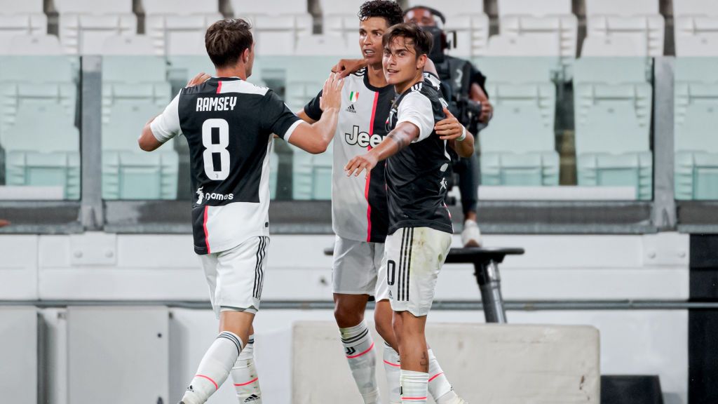 Langkah Cristiano Ronaldo tinggalkan Juventus dan gabung PSG terkendala Neymar dan Kylian Mbappe. Copyright: © Mattia Ozbot/Soccrates/Getty Images