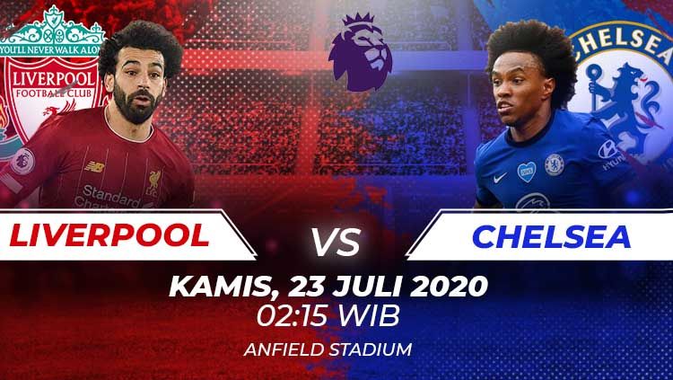 Berikut link live streaming pertandingan lanjutan kompetisi Liga Inggris pada pekan ke-37 antara Liverpool vs Chelsea. Copyright: &copy; Amanda Dwi Ayustri/INDOSPORT