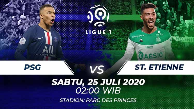 Berikut prediksi pertandingan PSG vs St. Etienne di ajang final Coupe de France, Sabtu (25/7/2020) di Stade de France. Copyright: © Grafis:Frmn/Indosport.com
