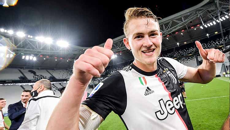 Matthijs de ligt, bek milik Juventus.  Copyright: © Getty images