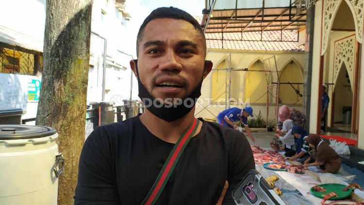 Pemain Persib Bandung, Ardi Idrus, mengaku memiliki semangat berlipat untuk menatap lanjutan kompetisi Liga 1 2020 yang akan bergulir kembali pada 1 Oktober 2020 hingga 28 Februari 2021. Copyright: © Arif Rahman/INDOSPORT