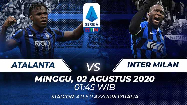 Berikut prediksi pertandingan Atalanta vs Inter Milan di ajang Serie A Italia giornata ke-38, Minggu (2/8/2020) pukul 01.45 WIB di Atleti Azzuri d’Italia. Copyright: © Grafis:Frmn/Indosport.com