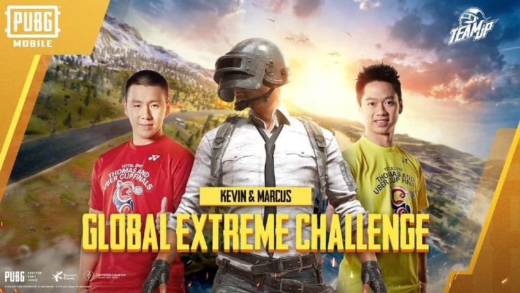 Kevin Sanjaya dan Marcus Gideon menjadi wakil Indonesia di PUBG Global Extreme Challenge. Copyright: © PUBG