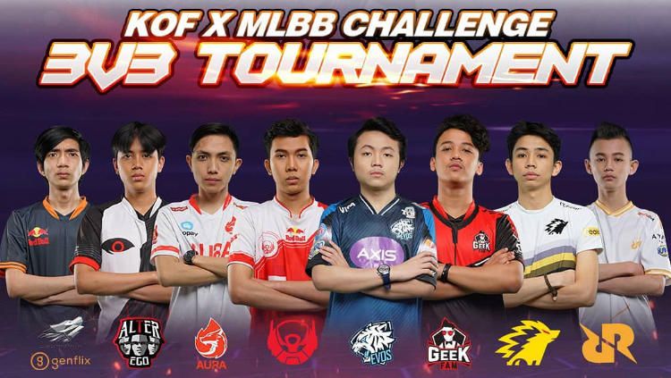 Jelang kickoff MPL Indonesia season 6, delapan tim peserta kembali turun di ajang pramusim KOF X MLBB Challenge. Copyright: © MPL Indonesia