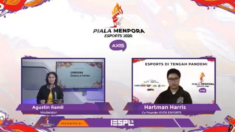 Hartman Harris dan Piala Menpora eSports 2020. Copyright: © Dok. Piala Menpora eSports 2020