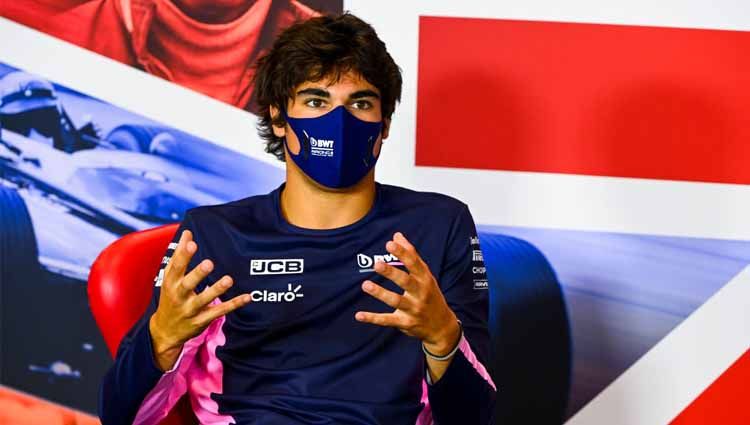 Pembalap Racing Point, Lance Stroll. Copyright: © Mark Sutton/Pool via Getty Images