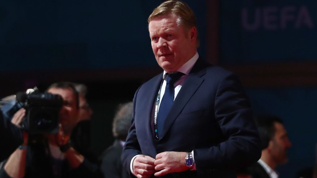 Pelatih Barcelona, Ronald Koeman, enggan membahas masa depan kariernya, menyusul tren negatif yang ditunjukkan Blaugrana. Copyright: © Dean Mouhtaropoulos/Getty Images