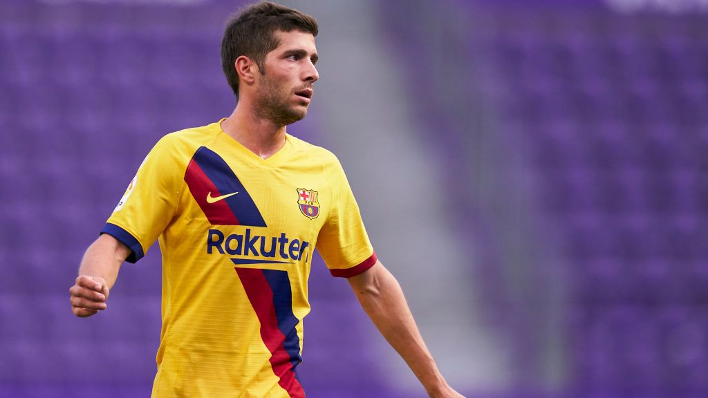 Sergi Roberto semakin sering cedera musim ini dan seiring dengan datangnya Dani Alves mungkin Barcelona tak akan lagi perpanjang kontraknya. Copyright: © Mateo Villalba/Quality Sport Images/Getty Images