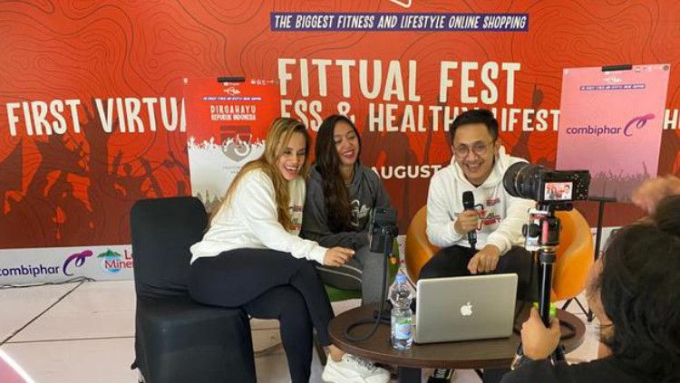 Acara olahraga online yang bertajuk Shopee Fittual Fest untuk membantu masyarakat tetap produktif di tengah pandemi Copyright: © Forward Event