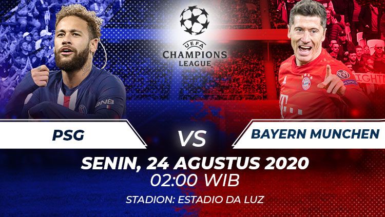 INDOSPORT.COM - Berikut prediksi pertandingan final Liga Champions Eropa musim 2019-2020 antara Paris Saint-Germain (PSG) vs Bayern Muenchen. Copyright: © Grafis:Frmn/Indosport.com