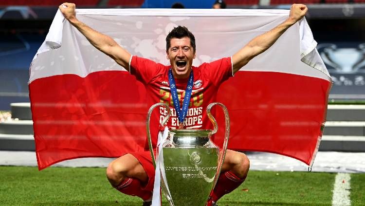 Striker Bayern Munchen, Robert Lewandowski. Copyright: © Twitter @championsleague