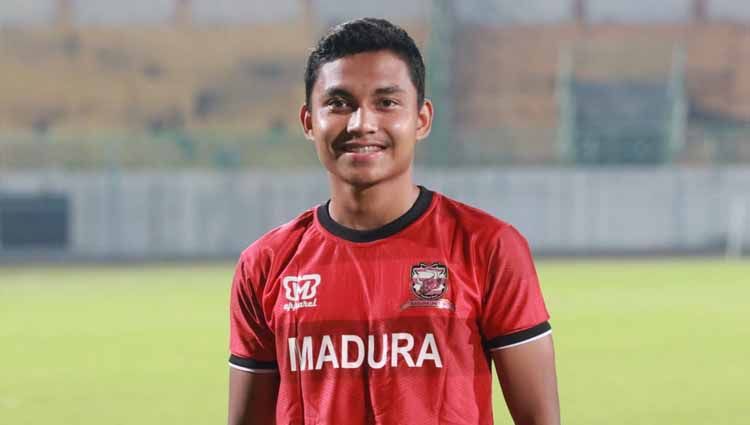 Fadhilah Nur Rahman, menjadi salah satu pemain proyeksi Timnas U20 yang berada di skuat Madura United. Copyright: © MO Madura United