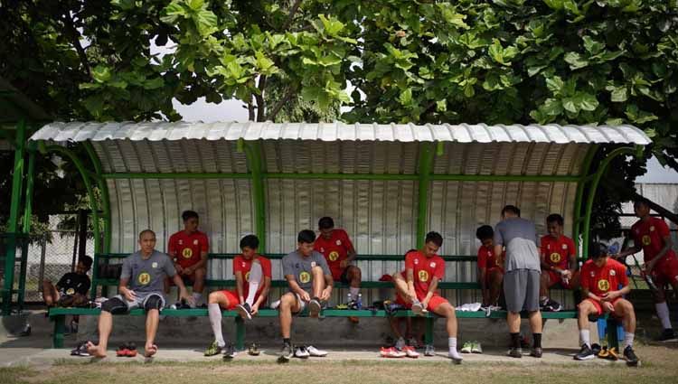 Barito Putera menjalani test fisik di Lapangan Terpadu Universitas Negeri Yogyakarta (UNY), Rabu (02/09/20). Copyright: © Media Officer Barito