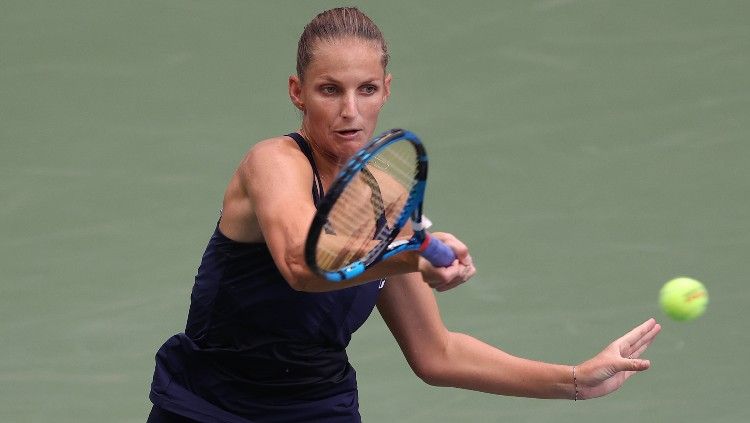 Karolina Pliskova di AS Terbuka 2020. Copyright: © Al Bello/Getty Images