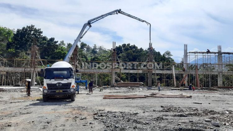 Venue cabang sepatu roda yang disiapkan menjelang hajatan Pekan Olahraga Nasional (PON) XX tahun 2021 mendatang diklaim bakal menjadi yang terbesar di Asia. Copyright: © Sudjarwo/INDOSPORT