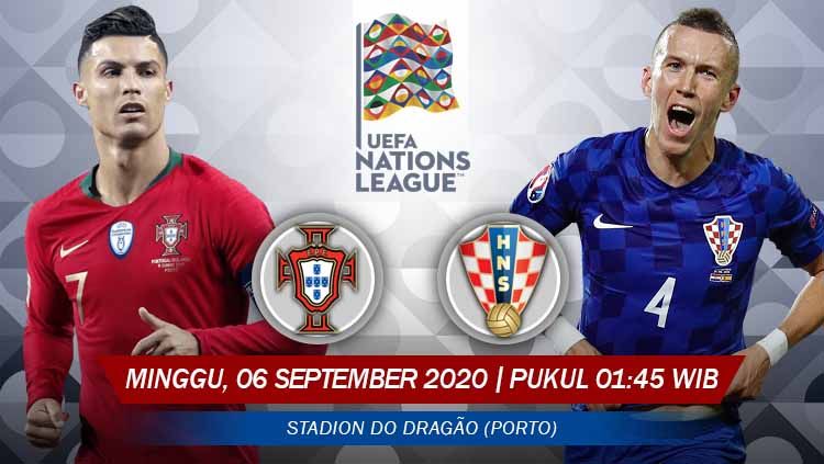 Berikut prediksi pertandingan gelaran UEFA Nations League (UNL) 2020/2021 Liga A Grup 3 antara juara bertahan Portugal vs Kroasia. Copyright: © Grafis: Yanto/INDOSPORT