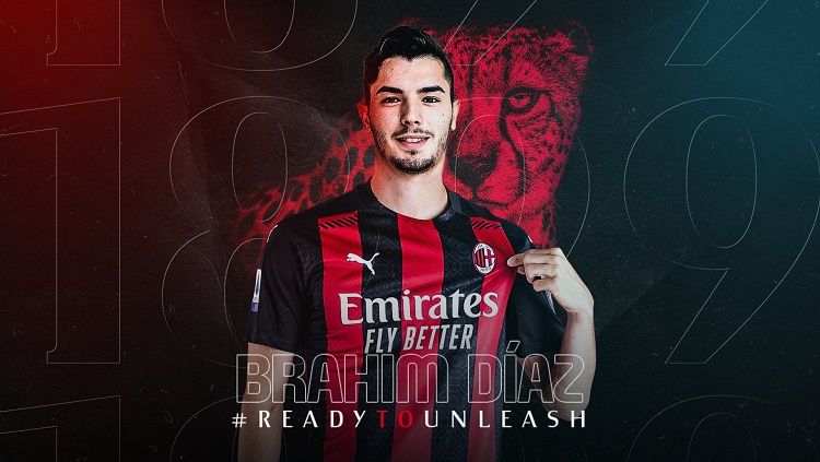 Klub raksasa Serie A Italia, AC Milan, resmi memperkenalkan Brahim Diaz sebagai pemain barunya di bursa transfer musim panas ini. Copyright: © acmilan.com