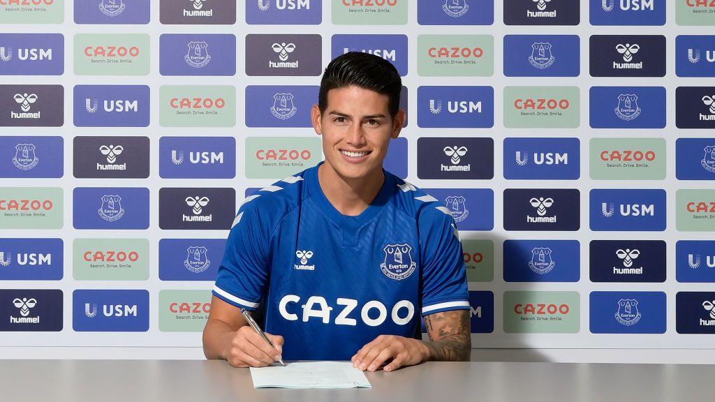 James Rodriguez resmi bergabung ke Everton Copyright: © Tony McArdle/Everton FC via Getty Images