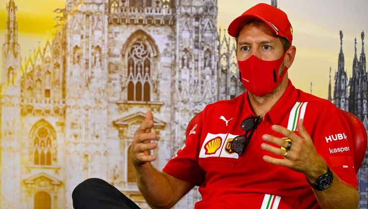 Pembalap F1 asal Jerman, Sebastian Vettel. Copyright: © Mark Sutton/Pool via Getty Images