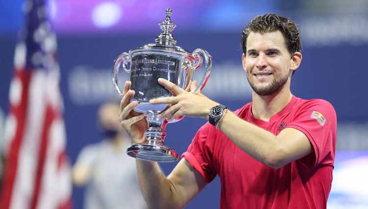 Menjadi juara AS Terbuka 2020 usai mengalahkan Alexander Zverev ternyata membuat Dominic Thiem juga melahirkan rekor-rekor baru. Copyright: © Matthew Stockman/Getty Images