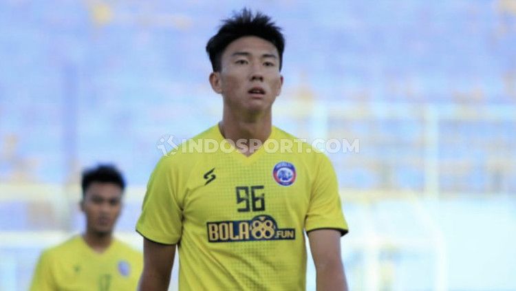 Gelandang Arema FC berdarah Jepang, Seiya Da Costa Lay. Copyright: © Ian Setiawan/INDODPORT