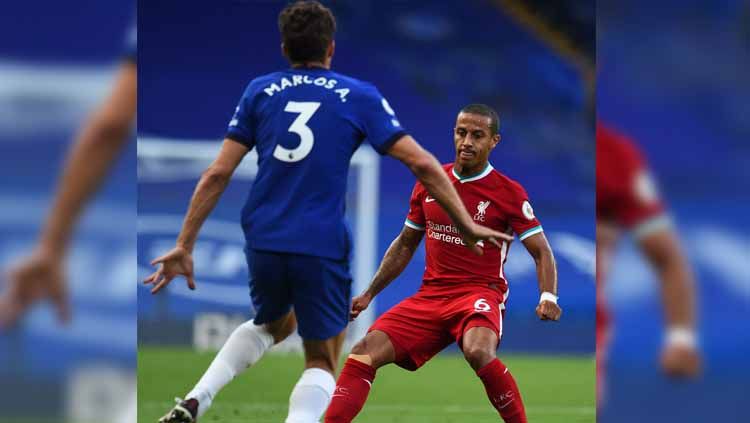 Suasana pertandingan Liverpool vs Chelsea. Copyright: © Getty Images/Andrewpowell
