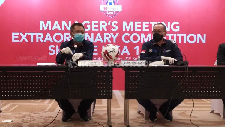 PT LIB saat menggelar manager meeting dengan perwakilan klub Liga 1 beberapa waktu lalu terkait pelaksanaan Liga 1 2020. Copyright: © Arif Rahman/INDOSPORT