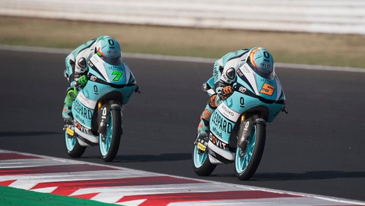 Tim Moto3, Leopard Racing, disebut akan naik ke kelas MotoGP. Copyright: © (Photo by Mirco Lazzari gp/Getty Images)