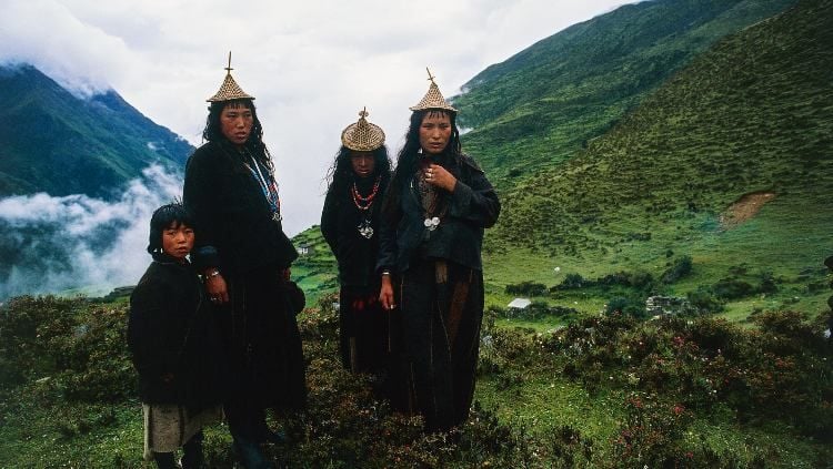 Penduduk asli Bhutan dari suku Layap. Copyright: © DeAgostini/Getty Images