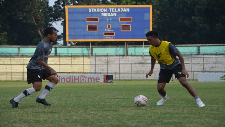 Para pemain PSMS Medan diminta untuk lebih mengontrol emosi jelang bergulirnya Home Tournament Liga 2 2020. Copyright: © Aldi Aulia Anwar/INDOSPORT