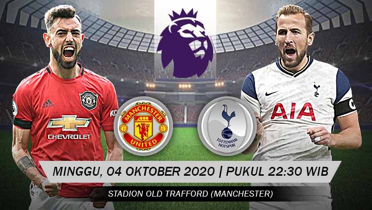 Berikut prediksi pertandingan pekan keempat Liga Inggris antara Manchester United vs Tottenham Hotspur yang akan digelar Minggu (04/10/20) pukul 22.30 WIB Copyright: © Grafis: Yanto/Indosport.com
