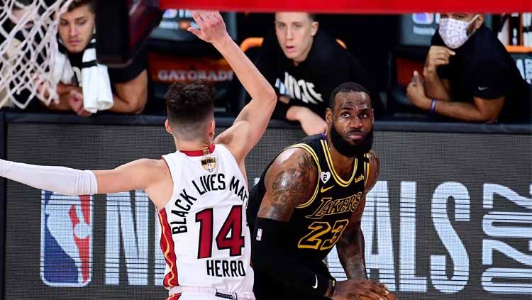 Miami Heat lagi-lagi dipaksa mengakui keunggulan LA Lakers dalam lanjutan game kedua babak grand final NBA 2019/20. Copyright: © Douglas P. DeFelice/Getty Images