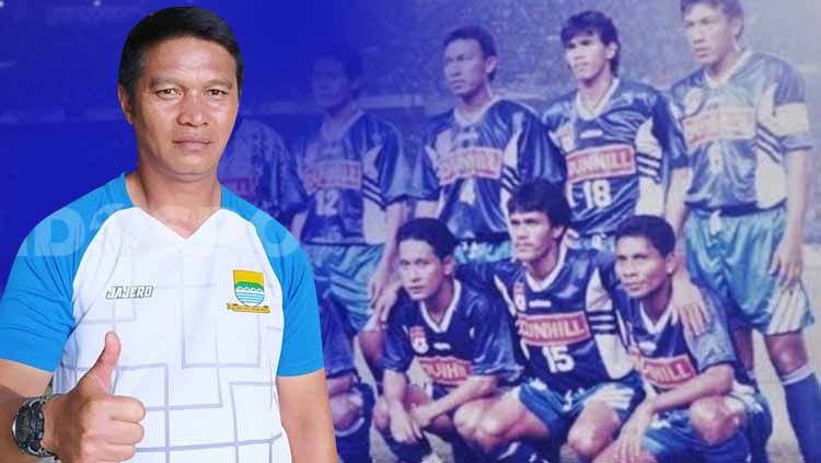 Yadi Mulyadi dan Persib juara 1994-1995. Copyright: © Grafis:Frmn/Football265.com