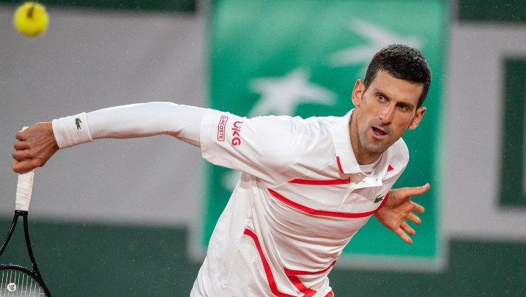 Novak Djokovic di hari ketujuh Prancis Terbuka 2020. Copyright: © Tim Clayton/Corbis via Getty Images