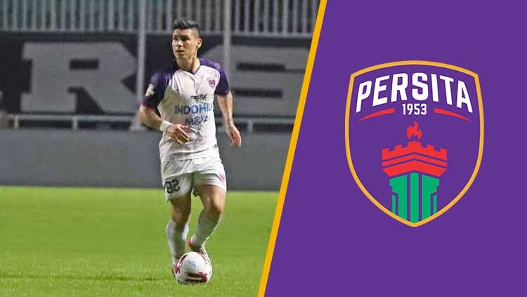 Gelandang anyar Persita Tangerang, Mateo Bustos, ternyata memiliki kisah spesial dengan tim Pendekar Cisadane. Copyright: © Grafis:Frmn/Indosport.com