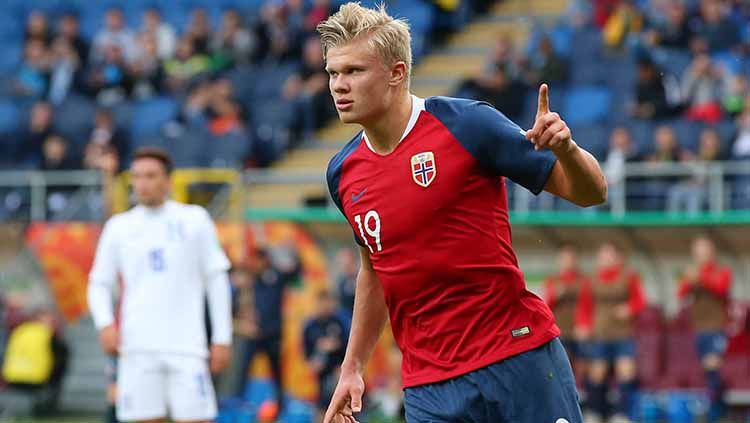 Bomber Manchester City, Erling Braut Haaland, hampir dipastikan absen membela Norwegia dalam kualifikasi Euro 2024. Copyright: © Alex Livesey - FIFA/FIFA via Getty Images