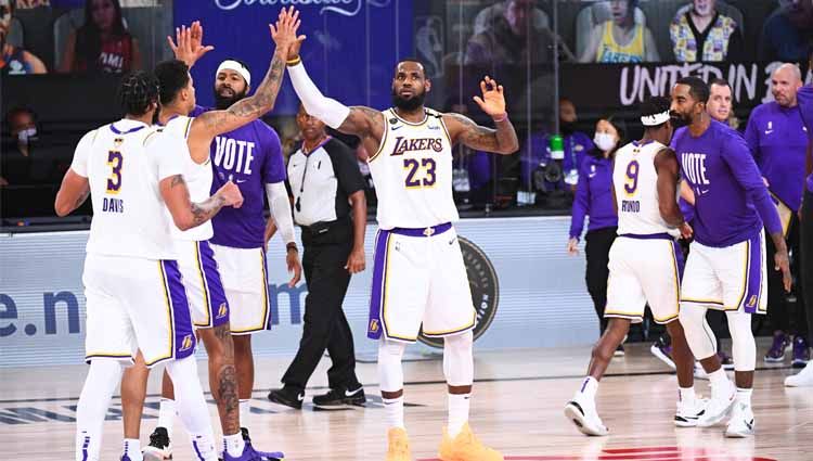 Pemain veteran LA Lakers, Jared Dudley membagikan cerita saat tim rival LA Clippers disingkirkan oleh Denver Nuggets dari playoff NBA. Copyright: © Twitter@NBA