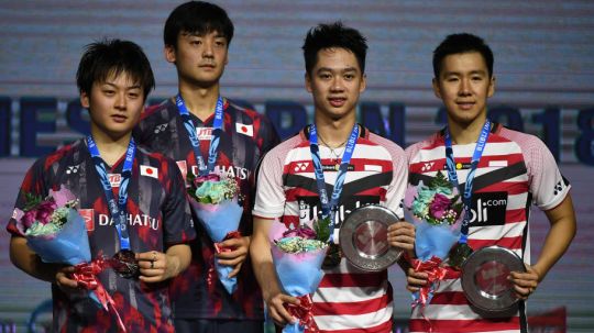 ebangkitan tim Jepang tak membuat media China mengabaikan kekuatan dari ganda putra Indonesia di kompetisi Olimpiade Tokyo 2020. Copyright: © Robertus Pudyanto/Getty Images