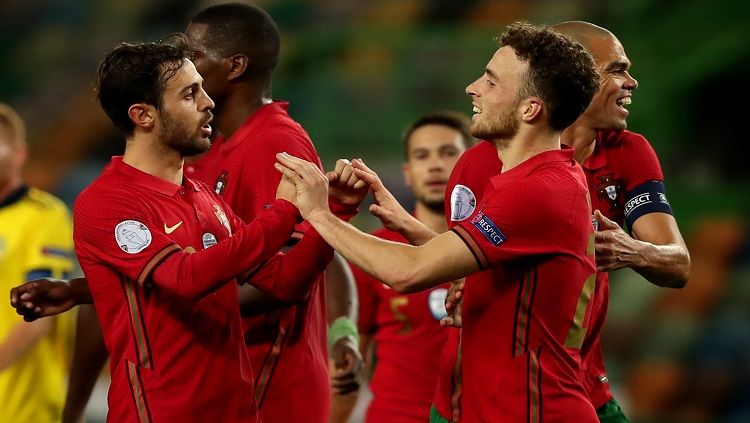 Timnas Portugal termasuk yang termahal yang akan berlaga di Euro 2020. Copyright: © Pedro Fiúza/NurPhoto via Getty Images