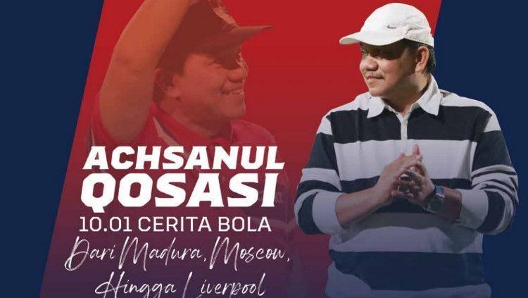 Presiden Madura United, Achsanul Qosasi meluncurkan buku seputar memoar sepak bola. Copyright: © Madura United