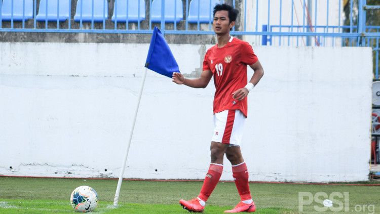 Mohammad Kanu, pemain Timnas Indonesia U-19 yang juga sempat dirumorkan atau dipantau klub Eropa, tepatnya dari Norwegia. Copyright: © PSSI