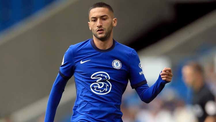 Rumor kepindahan winger Chelsea, Hakim Ziyech ke AC Milan di bursa transfer musim panas ini berakhir antiklimaks. Copyright: © Adam Davy/PA Images via Getty Images