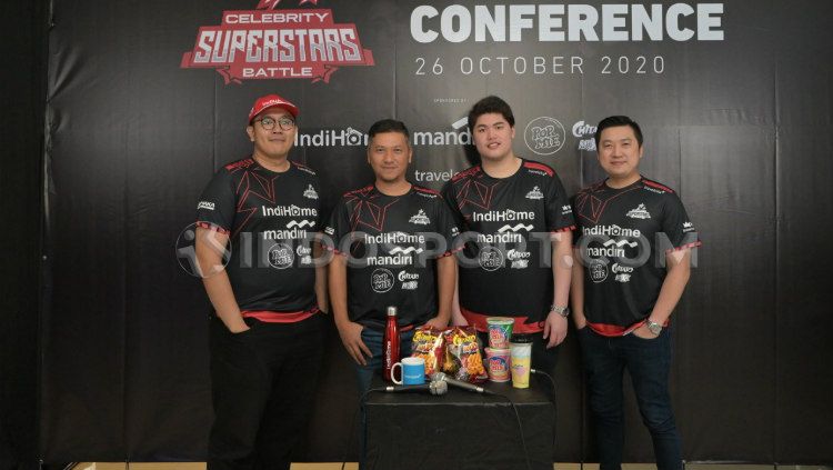 Konferensi pers Celebrity Superstars Battle. Copyright: © Zainal Hasan/INDOSPORT