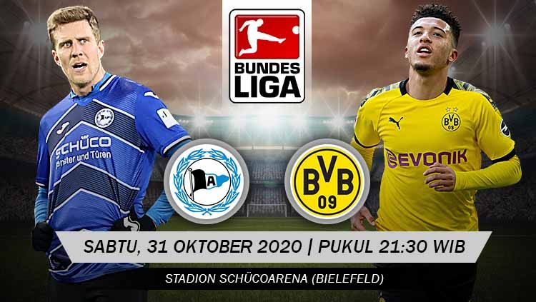 Link Live Streaming Pertandingan Arminia Bielefeld vs Borussia Dortmund (Bundesliga). Copyright: © Grafis: Yanto/Indosport.com