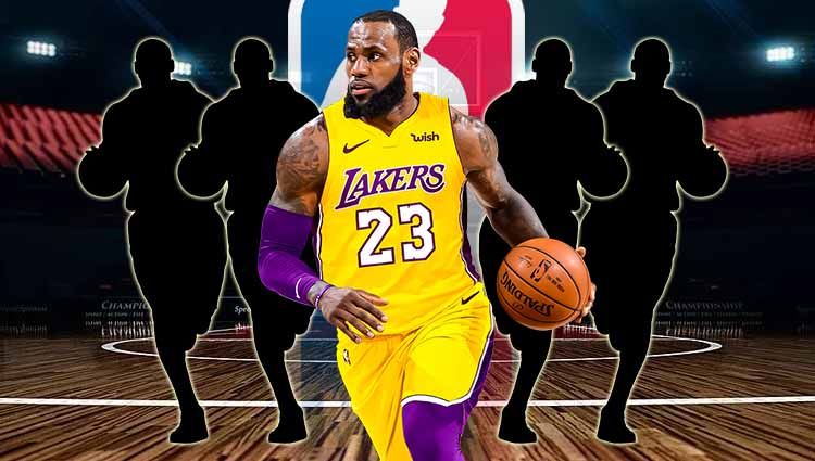 LeBron James Bermain Sangat Bagus Ketika LA Lakers Melawan LA Clippers Copyright: © Grafis: Yanto/Indosport.com