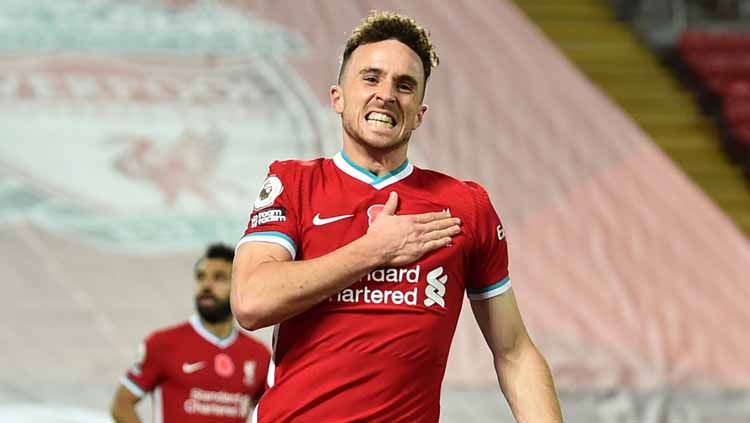 Cetak Hattrick untuk Liverpool, Diogo Jota Puji Salah dan Mane Copyright: © Getty Images