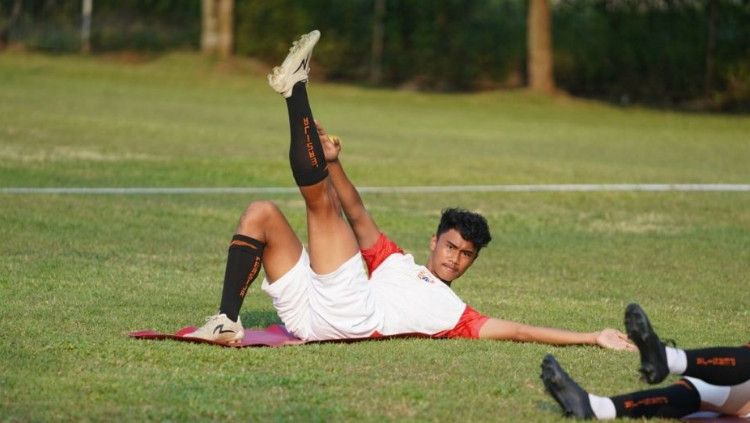 Pemain muda Persija Jakarta, Muhammad Ferarri dipromosikan ke tim senior. Copyright: © Dok. Persija