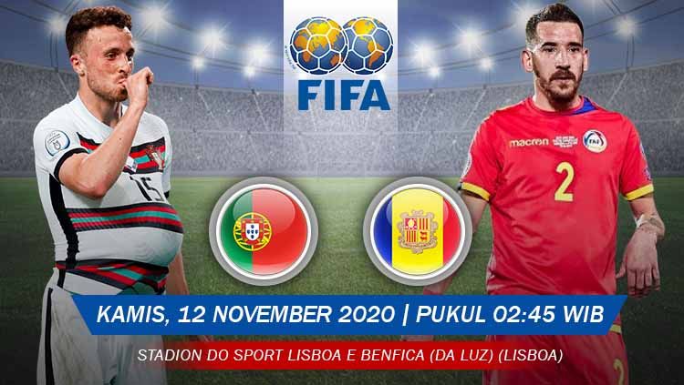 Prediksi Pertandingan Portugal vs Andorra (Uji Coba). Copyright: &copy; Grafis: Yuhariyanto/INDOSPORT