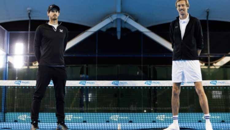 Andy Murray dan Peter Crouch. Copyright: © tennis365