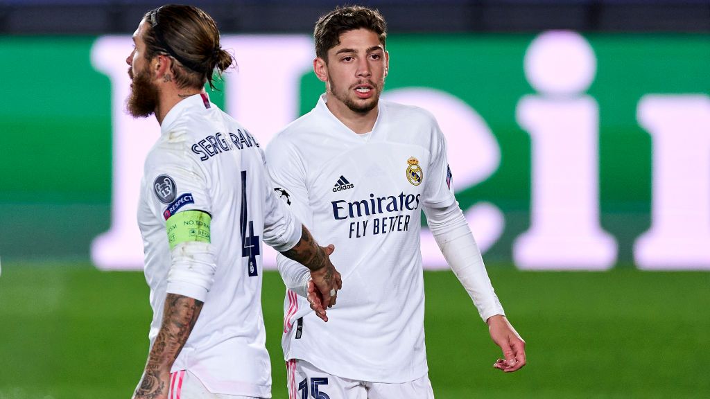 Sebuah tangkapan layar menggambarkan betapa Federico Valverde merupakan salah satu pesepakbola yang memiliki komitmen tinggi. Copyright: © Diego Souto/Quality Sport Images/Getty Images